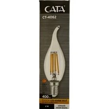 Resim Cata CT-4062 4W 3000K (Günışığı) E14 Duylu LED Kıvrık Buji (2 Adet) 