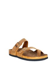 Resim Bueno Shoes Sarı Greyzi Deri Erkek Parmak Arası Terlik 05mt102 