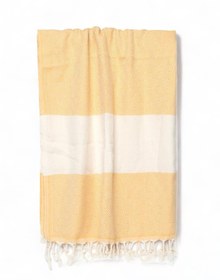 Resim Elmas Desenli Peştamal Hardal 