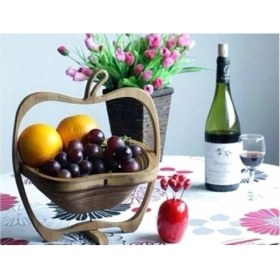 Resim Anka Dekoratif Katlanabilir Bambu Nihale Ve Ekmek Sepeti 