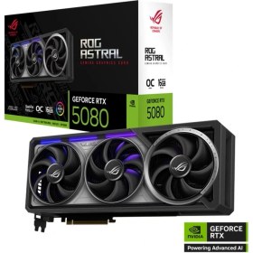 Resim Datatek Asus Geforce ROG-ASTRAL-RTX5080-O16G-GAMING 16GB Gddr7 256BIT 2xhdmı 3xdp Ekran Kartı 