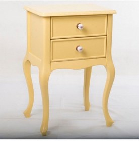 Resim Roys Ahşap 2 Çekmeceli Masif Lake Sarı Komodin Telefonluk 