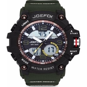 Resim Joefox Jfx-1614m-grn Dijital Analog Erkek Kol Saati 