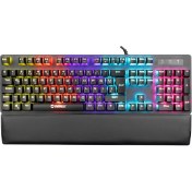 Resim Everest Kb-Gx7 Bluesky 21 Işık Efektli Red Swıtch Bilek Destekli Mekanik Gaming 