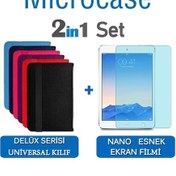 Resim iPad Uyumlu Air 2 Delüx Serisi Universal Standlı Deri Kılıf + Nano 