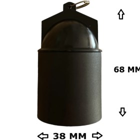 Resim Bakalit Bahçe Duyu E27 Su Geçirmez Dış Mekan Vidalı Yağmur Duyu (250V-4A) 10 Adet 