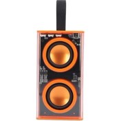 Resim Techno Stock Bluetooth Hoparlör Şeffaf Mecha Rgb Işıklı Çift Hoparlör 5.0 Bluetooth 