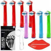 Resim Çocuk Diş Fırçası - Oral B - Çocuk Aşamaları - Elektrikli Diş Fırçalarıyla Uyumlu 8 Yumuşak Başlık + Ücretsiz Aksesuarlar 