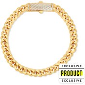 Resim RICH GOLD MIAMI BRACELET 14K REAL GOLD & REAL DIAMOND 
