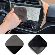 Resim 1/2 Adet Araba Dokunmatik Ekran Temizleme Bezi, Çift Taraflı Mikrofiber Temizlik Bezi - Araç ve Cam Ekranlar için, Dizüstü Bilgisayarlar, Tabletler, Araç İçi Temizlik ve Bakım Aletleri 