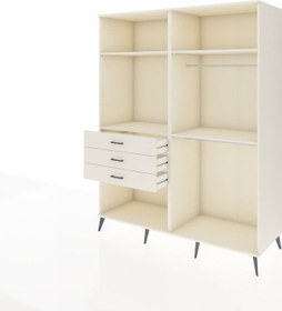 Resim Kronos Gardrop 4 Raflı 3 Çekmeceli 2 Askılı 176x59x221 Aytaşı-aytaşı Aytaşı 