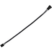 Resim Springsun 5 Adet Siyah 4-pin Pwm Fan Uzantı Kablosu - 3/4 Pin Fan Uyumlu, Bilgisayar Kasası Soğutma Kablo Uzatıcı 27cm 