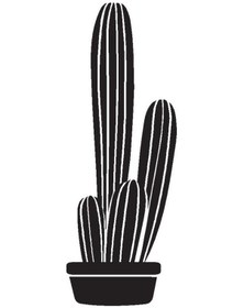 Resim Saksı Çiçeği Kaktüs Oto-motor-laptop-duvar-dekor Tip 2 10 X 27 Cm 