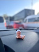 Resim OTOMOGARAJ Otomobil panda bebek torpido aksesuarı ve oto koku set panda bebek ve oto koku 