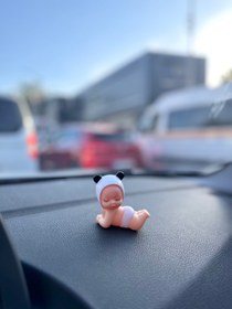 Resim OTOMOGARAJ Otomobil panda bebek torpido aksesuarı ve oto koku set panda bebek ve oto koku 