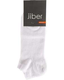 Resim Jiber Erkek Modal Likaralı Patik Çorap 6100 - 12 Adet Beyaz 
