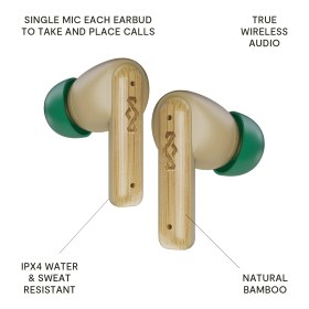 Resim Marley Little Bird True Wireless Bluetooth Kulaklıklar Dahili Mikrofonlu Ipx4, Kulak Içi Kulaklıklar 