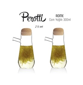 Resim Perotti Rome Borosilikat Cam Yağlık - Sirkelik 300 Ml. 13348 Şeffaf 