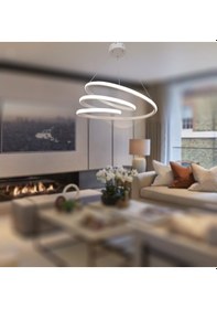 Resim Tt301-by Tt Aydınlatma Yay Modeli Mat Beyaz Beyaz Işık Led Av Beyaz 