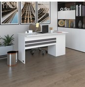 Resim Kenzlife Ofis Masası Kamikaze Byz Sol 75 170 60 Kilitli Kapaklı Dolap Şeritli Bilgisayar Çalışma Masası 