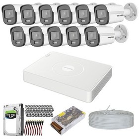 Resim HIKVISION COLORVU GECE-KARANLIKTA 7/24 RENKLİ 11 KAMERALI SET 1TB 