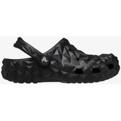 Resim Crocs Classic Geometric Clog Unisex Siyah Clog Terlik 209563-001 Siyah 