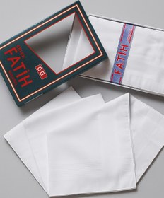 Resim ROZET TEKSTİL Kutulu Kumaş Mendil 40x40 Cm Düzine 12 Adet 