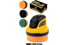 Resim Stanvolt Mini Şarjlı Polisaj Makinesi 2000 Mah. 10 cm Parlatma Yüzeyi, Sünger - Fırça - Zımpara Seti 
