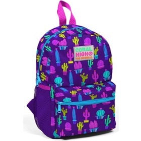 Resim Coral High Kids Kaktüs Baskılı Yuva Kreş ve Günlük Sırt Çantası 23337 
