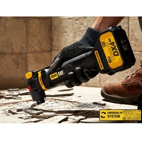Resim CAT DX41B 18Volt Kömürsüz Profesyonel Çok Amaçlı Devir Ayarlı Raspalama+14 Adet Aksesuar (Akü Dahil Değildir) 