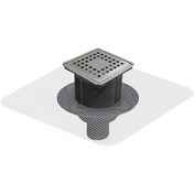Resim İnovas Çelik Çerçeveli 10x10 Cm Süzgeç Q 50 Alt Çıkış 