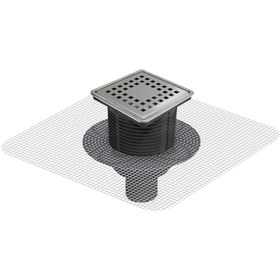 Resim İnovas Çelik Çerçeveli 10x10 Cm Süzgeç Q 50 Alt Çıkış 