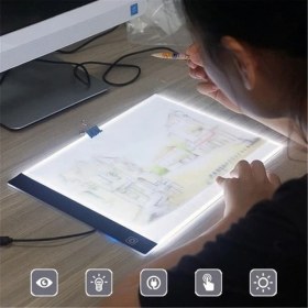 Resim Tikteck A4 LED Ultra İnce Animasyon, Çizgi Film, Portre, Dövme Grafik Çizim Tableti 