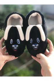 Resim Pandalina Çocuk Panduf Yumuşak Esnek Kaydırmaz Taban Anaokulu Kreş Ev Ayakkabısı 