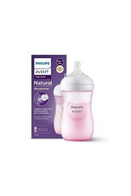 Resim Philips Avent Natural Response PP 1+ Ay Pembe Biberon 260 ML 
