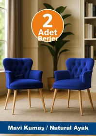 Resim LOVİSSE HOME 2 adet Diva Berjer Tekli Koltuk – Ofis / Salon / Balkon – Bekleme koltuğu, Cafe , Çay seti 