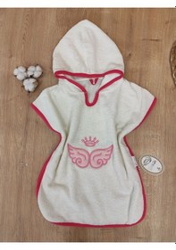 Resim Pareo Bebek Havlu Bebek Bornoz Yumuşacık Su Emici Pamuklu Nakış Desenli 1 - 4 Yaş 