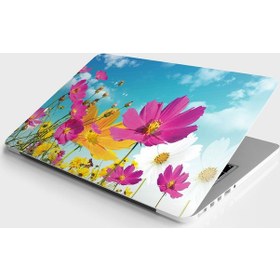 Resim Laptop Sticker Bilgisayar Notebook Pc Kaplama Etiketi Çiçek Gökyüzü 