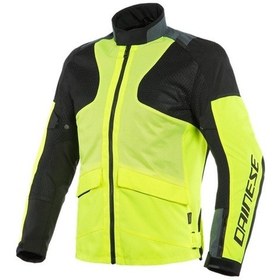 Resim Dainese Air Tourer Fluo Yellow Ebony Black Tekstil Mont 