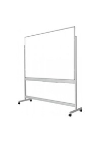 Resim 90x120 Mobil Çift Taraflı Laminat Beyaz Yazı Tahtası 