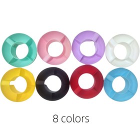 Resim 1 Adet Üst Üste Konulabilir Atıştırmalık Tabak - 40oz Tutacaklı Tumbler'a Uyumlu, 4 Bölmeli Gıda Güvenliği PP Plastik Parti Tepsisi, Çizilmez & Açık Hava Piknikleri için 8 Canlı Renk, Ev Film Geceleri, Atıştırmalık Kasesi, Bölümlü Tasarım, Dayanıklı Polipropilen 