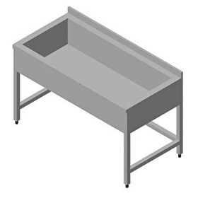 Resim Öztiryakiler Çalışma Tezgahı Süzme Havuzlu 120x60 CM 