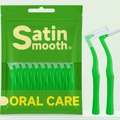Resim Satin Smooth 20 adet 0.8mm Aralıklı Fırçalar - Ağız Bakımı, Diş Eti Bakımı ve Detay Temizliği için Yeşil Naylon Diş Çöpü, Diş Tıkanlığı Temel Ürünleri | Yeşil Diş Araçları | Naylon Kıllar 