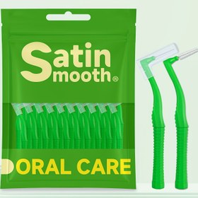 Resim Satin Smooth 20 adet 0.8mm Aralıklı Fırçalar - Ağız Bakımı, Diş Eti Bakımı ve Detay Temizliği için Yeşil Naylon Diş Çöpü, Diş Tıkanlığı Temel Ürünleri | Yeşil Diş Araçları | Naylon Kıllar 