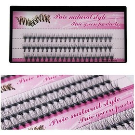 Resim Lebıhmurah Wg161 60 X Bireysel Yanlış/küme Kirpikler Kirpik Uzantıları Doğal Siyah 14mm 