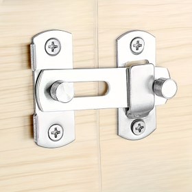 Resim 100 adet/6 adet/2 adet/1 adet Paslanmaz Çelik Kapı Kilidi, 90 Derece Açılı Güvenlik Cıvatası, Mini Metal Varil Cıvatası Ev, Evcil Hayvan Kapısı, Kayar Kapı Güvenlik Donanımı ile 36mm Delik 