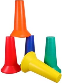 Resim 5 Adet Eğitim Konisi Futbol Beyzbol Konisi Çeviklik Futbol Spor Eğitim Spor İşaretleyicileri Oyun Ekipmanları 