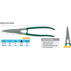 Resim Çağlayan 077 - As Sağ Düz Çatıcı Makası 
