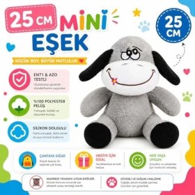 Resim Ohbe Express Ofis Hediyesi Tavşan 20-25 cm Figürlü Pelüş Ayıcık, 20 Cm,sevgiliye Hediye,ayı,peluş Ayıcık,plush Toys, (Eşek) 