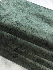 Resim Çelikgürü Süngerli Koltuk Çekyat Örtüsü Damar Desenli Parlak Ve Haki Yeşil 